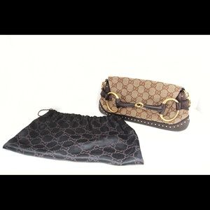 GUCCI HORSEBIT CLUTCH BAGUETTE